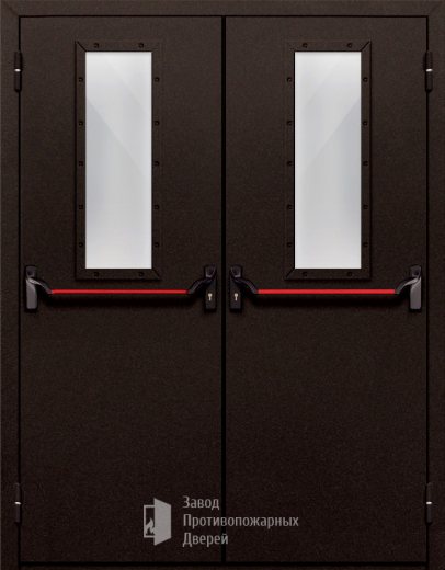 Фото двери «Двупольная со стеклом и антипаникой №610» в Химкам