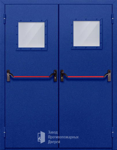Фото двери «Двупольная со стеклом и антипаникой №53» в Химкам