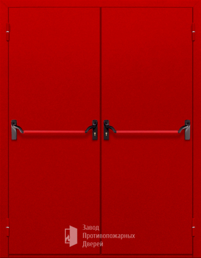 Фото двери «Двупольная глухая с антипаникой (красная)» в Химкам