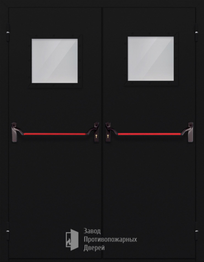 Фото двери «Двупольная со стеклом и антипаникой №54» в Химкам