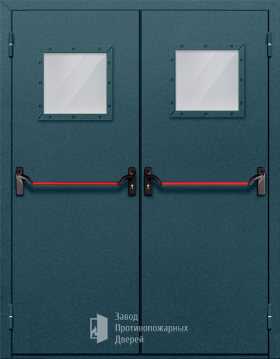 Фото двери «Двупольная со стеклом и антипаникой №57» в Химкам