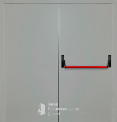 Фото двери «Двупольная глухая с антипаникой (2 створки) EI-30» в Химкам