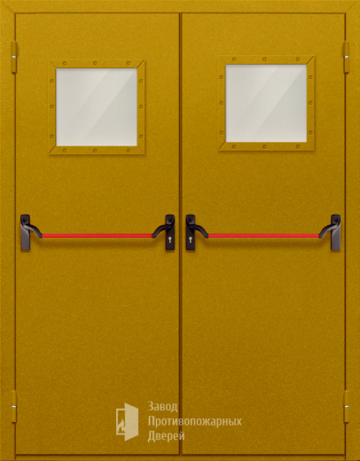 Фото двери «Двупольная со стеклом и антипаникой №55» в Химкам