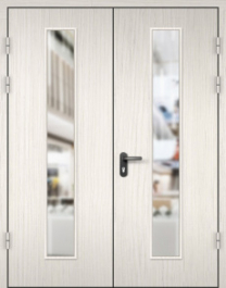 Фото двери «МДФ двупольная со стеклом №22» в Химкам