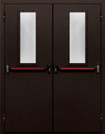 Фото двери «Двупольная со стеклом и антипаникой №610» в Химкам