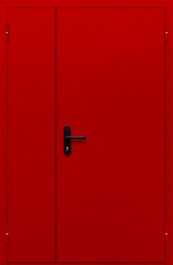 Фото двери «Полуторная глухая (красная)» в Химкам