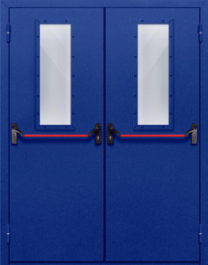 Фото двери «Двупольная со стеклом и антипаникой №63» в Химкам