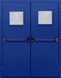 Фото двери «Двупольная со стеклом и антипаникой №53» в Химкам