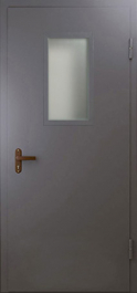 Фото двери «Техническая дверь №4 однопольная со стеклопакетом» в Химкам