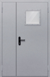 Фото двери «Полуторная со стеклопакетом» в Химкам
