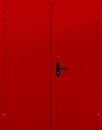 Фото двери «Двупольная глухая (красная)» в Химкам