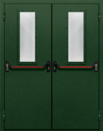 Фото двери «Двупольная со стеклом и антипаникой №69» в Химкам